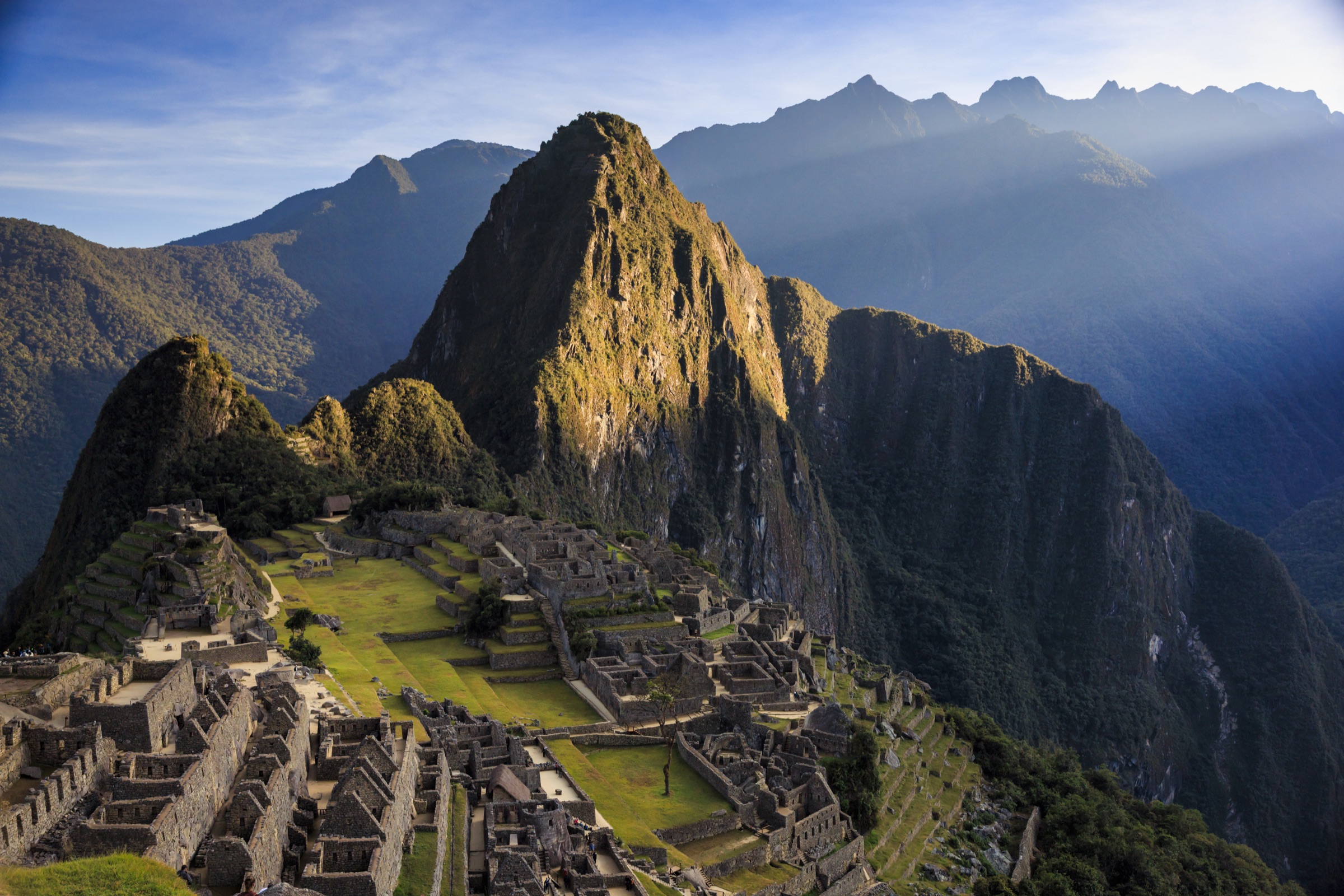 Machu Picchu citadel viewed from the guard house